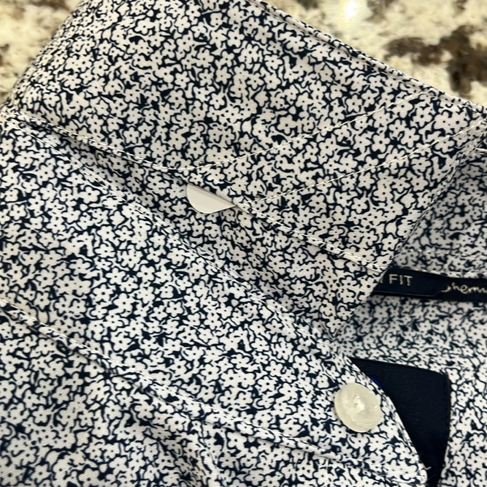 Ben Sherman Micro-Pattern Casual Button Down Performance Material Shirt, NWOT - Picture 9 of 9